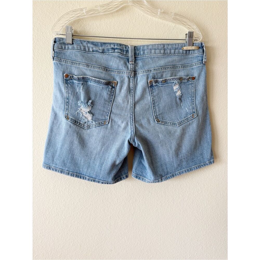 Anthropologie Pilcro Distressed Denim Cutoff Style Shorts Light Wash 30 - Picture 4 of 7